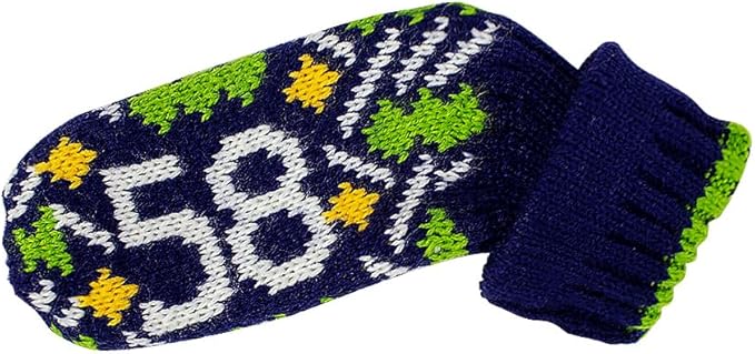 Scott Edward 1/7/10 Pcs Knitted Golf Club Head Covers for Irons Wedge Cuteness and Basically Socks Shape Washable Golf Club Head Protector on Pattern Style Double Sided Customized