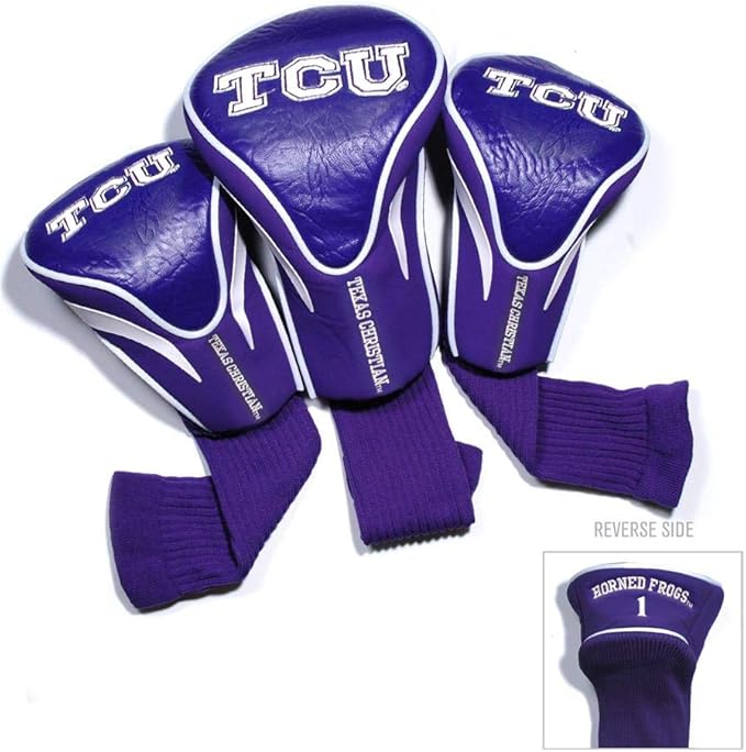 Team Golf NCAA Numbered 1, 3, & X, Fits Oversized Drivers, Utility, Rescue & Fairway Clubs, Velour Lined for Extra Club Protection