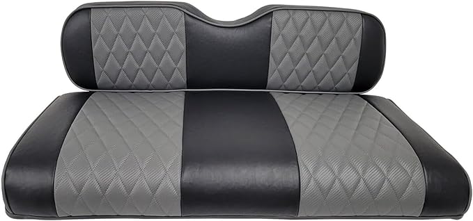 Huskey Parts Company Luxury Golf Cart Seat Cover Charcoal Gray for Club Car Precedent 04+, Tempo 17+