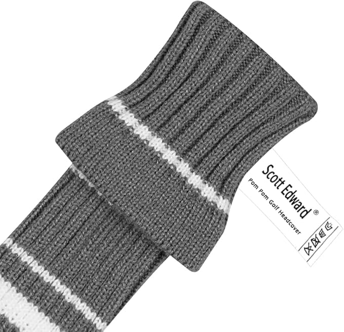 Scott Edward 1/3/4PCS Multi-Style Optional Individualized Knit Golf Club Head Covers, Driver Wood(460cc) Fairway Wood and Hybrid(UT)，for Male/Female Golfers,Custom