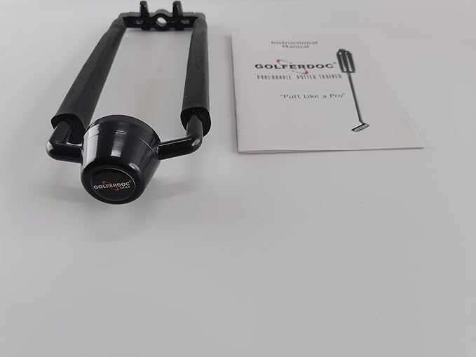 New GolferDoc Dual-Handle Golf Putter Trainer-Training Aid-Swing Path Trainer