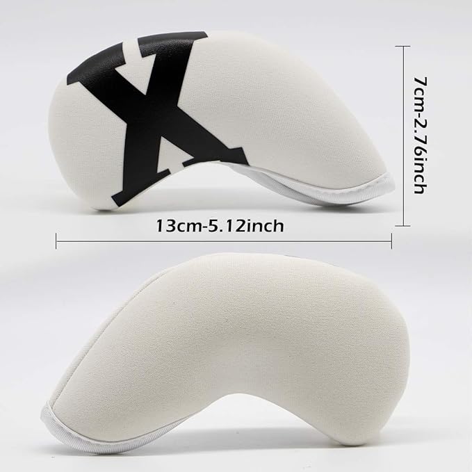 Golf Iron Covers with Colorful Number Neoprene Golf Iron Head Cover,Golf Club Head Covers for Iron Fit All Brands Golf Irons Headcovers 4/10pcs