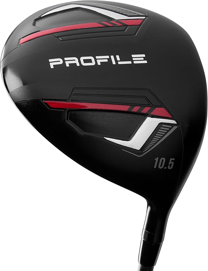 Wilson Men's Profile Complete Golf Set with Stand Bag - Right Hand, Tall, Regular, Red/Black/Silver