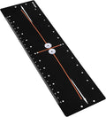 FINGER TEN Golf Putting Mat with Arc and Path for Right Left Handed, Golf Green Alignment Training Aid with Aim Target Easily Rolls Up Durable Lightweight Trainer for Indoor Outdoor