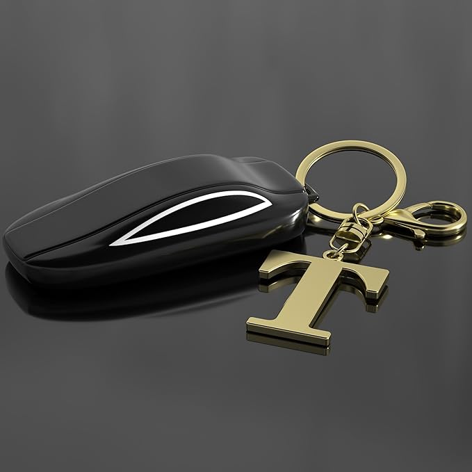 Stainless Steel Gold Letter A-Z Keychain for Women Men, Initial Letter Pendant with Key Ring, Charms for Key Backpack Bag