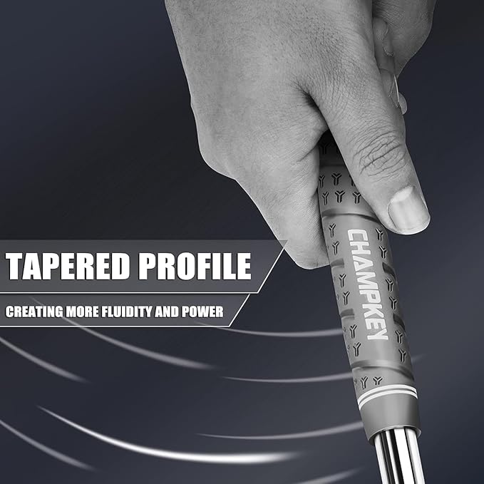 CHAMPKEY WRAP-Y Rubber Golf Grips 13 Pack Come with All Repair Kits - High Feedback and Traction Golf Club Grips