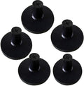 FINGER TEN Golf Rubber Tee Driving Range Value 5 Pack for Indoor Outdoor Practice Mat, Tee Adaptor Size 1.5’’ 2.0’’White Black Tee Holder Set for Hitting Mats