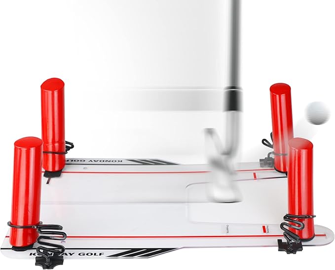 Golf Swing Training Aid Improve Your Swing Rotate and hit The Golf Ball to Practice Straight Fade and Draw line