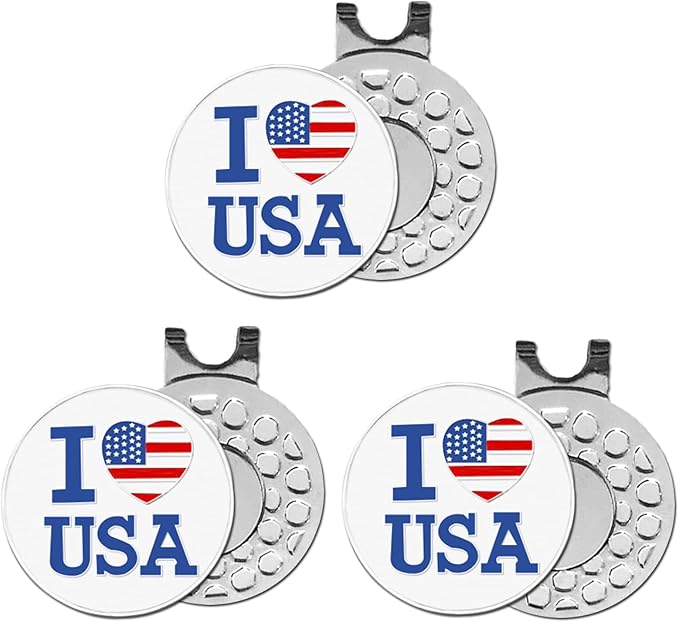 FINGER TEN Golf Ball Marker with Hat Clip Markers Assorted Patterns Value Gift Set Mark Golf Divot Tool Accessories for Men Women Kids