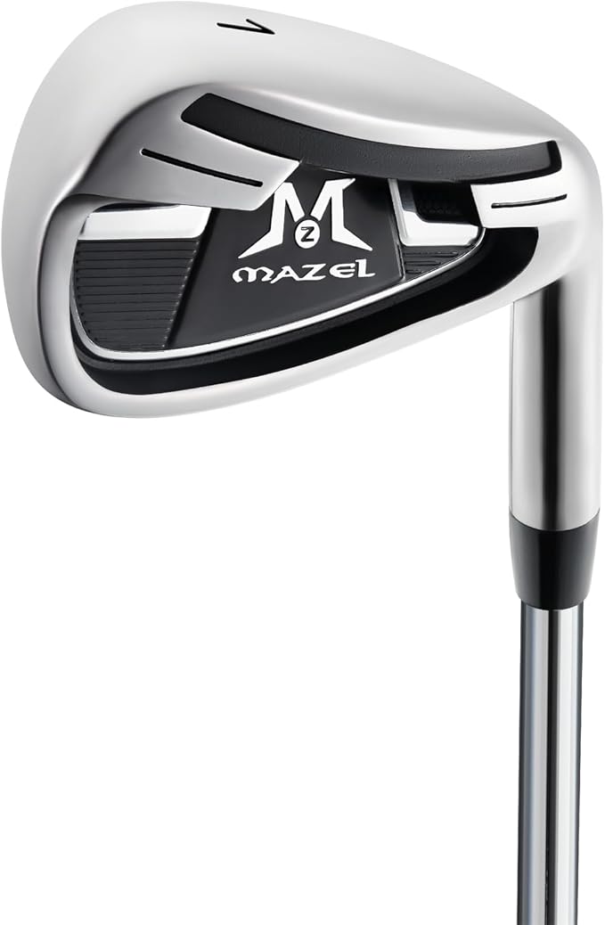 MAZEL Golf Individual Iron 1,2,3,4,5,6,7,8,9, Golf Iron with Steel Shafts for Right Handed Golfers