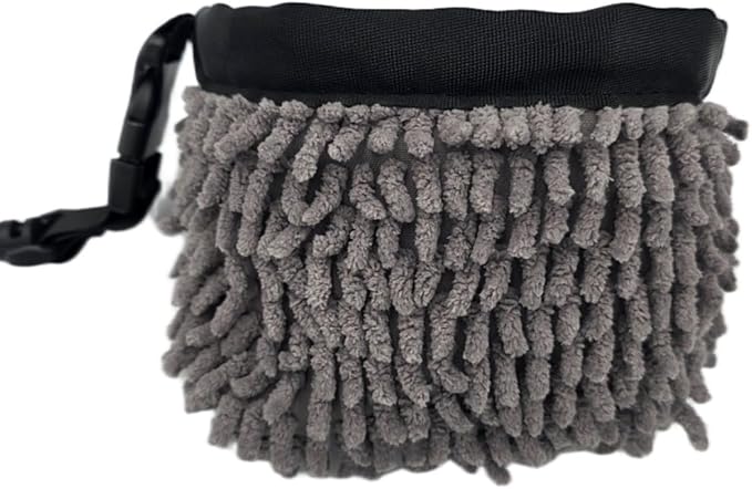 FAR&STRAIGHT Golf Club & Ball Cleaning Pouch – Soft Microfiber Interior for Gentle Cleaning – Clip-On, Waterproof Bag