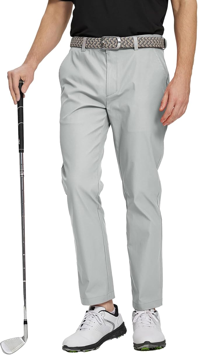 M MAELREG Golf Pants Men Quick Dry - 30"/32"/34" Stretch Lightweight 5 Pockets Water-Resistant Casual Mens Dress Pants