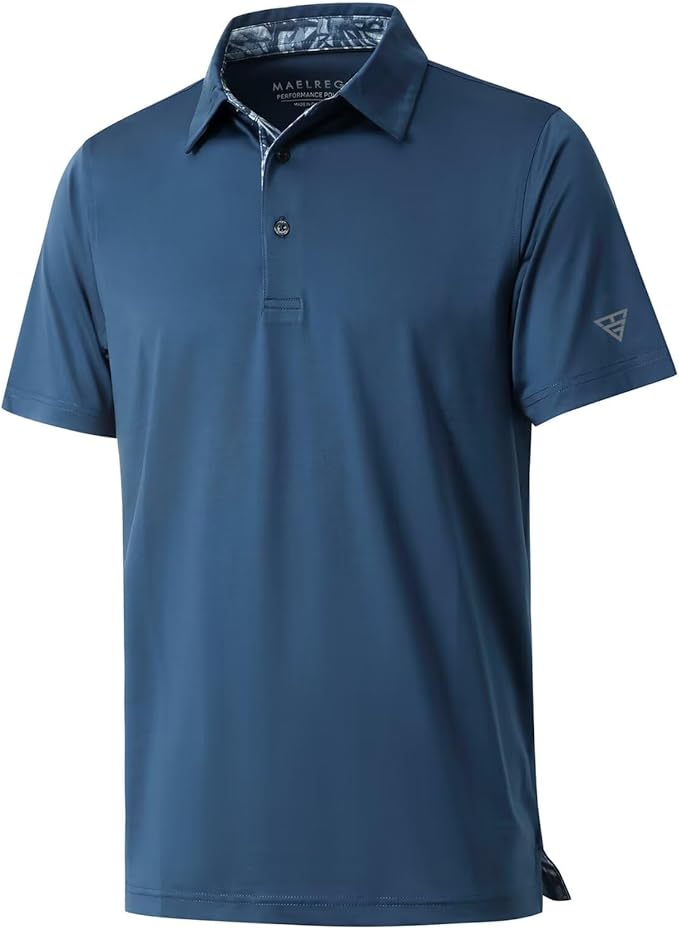 Mens Polo Shirts Short and Long Sleeve Casual Solid Stylish Dry Fit Performance Designed Collared Golf Polo Shirts for Men