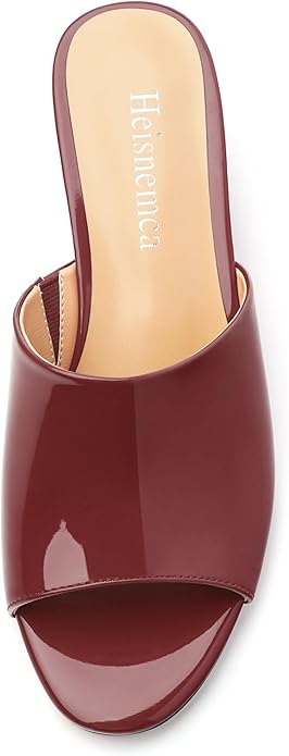 Wedge Sandals for Women Open Toe Wedge Heels Womens Matte High Heel Sandal Round Toe Heeled Wedge Sandals Slip on Casual shoes 2 inch