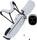 Lightweight Golf Stand Bag, 4-Way Full-Length Dividers, Holds Up to 10 Clubs, 3.7 lbs Golf Bag with Dual Straps & Stand for Driving Range, Par 3, and Standard Courses