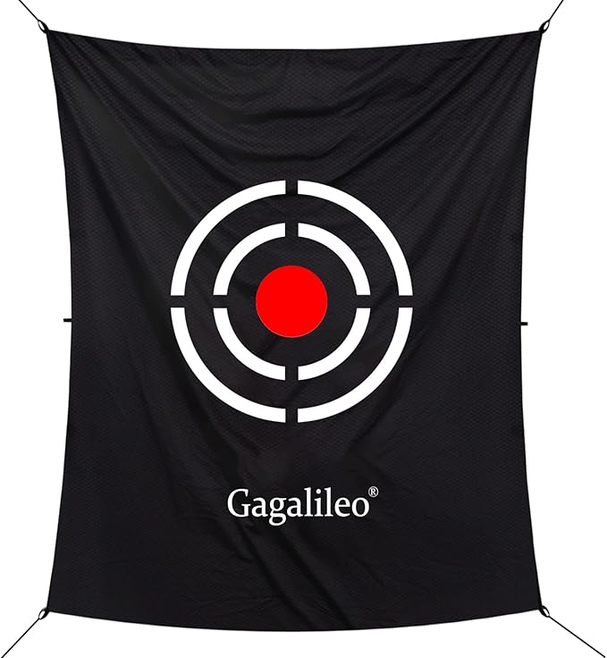 Gagalileo Golf Target Cloth: Protective Net Portable Easy Setup with Ropes Indoor Outdoor Practice All Golfers Training Accuracy for Backyard Garage