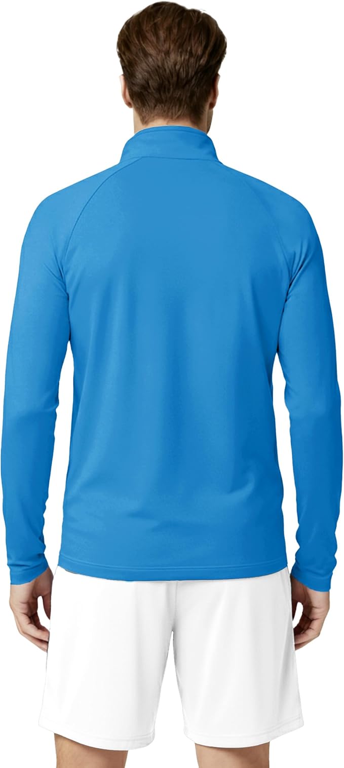 Boladeci Men's UPF 50+ Sun Shirts 1/4 Zip Long Sleeve SPF UV Protection Lightweight Quick Dry Quarter Zip Golf Shirts