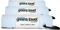 White 3 Pack Golf Towel Set for Golf Bags with Clip, Plush Microfiber Nap Fabric, 16x16, The Original (Pure White)