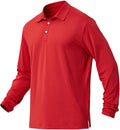NAVISKIN Men's Polo Shirts Long Sleeve Golf Shirts with Collar UPF 50 SPF Shirt for Men Quick Dry Moisture Wicking