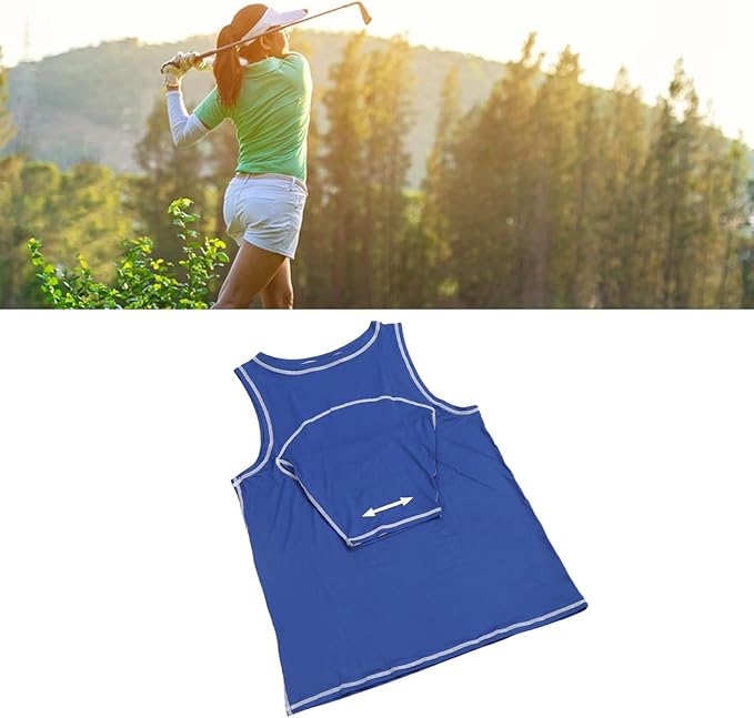 Club Swing Training Vest, Golf Posture Shirt with Swing Training Aid Blue S Lightweight for Outdoor Golf Practice Arm Body Alignment