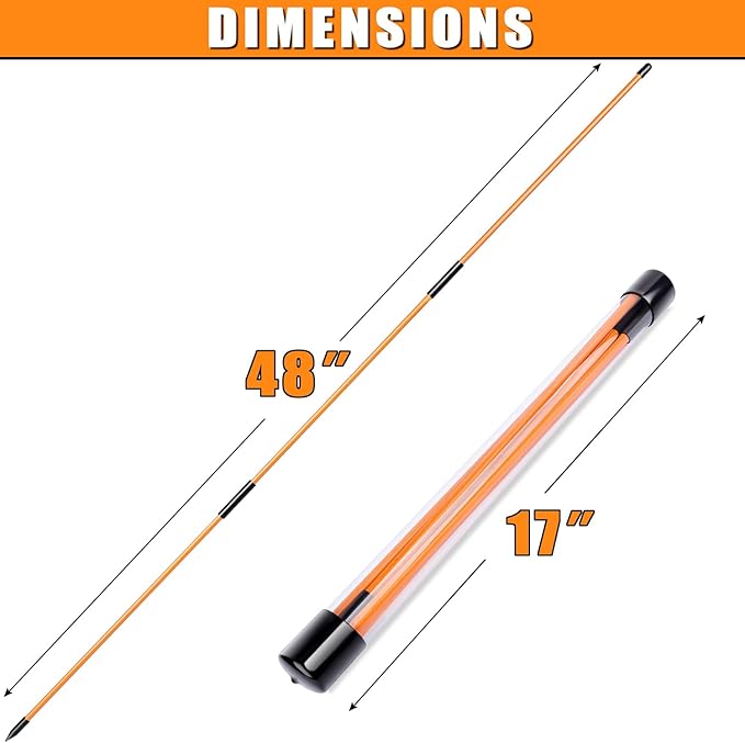 Professional 2 or 3 or 4 Pack Collapsible Golf Alignment Sticks, Premium 40" Alignment Golf Stick Ideal for Aiming, Putting and Swing Practice