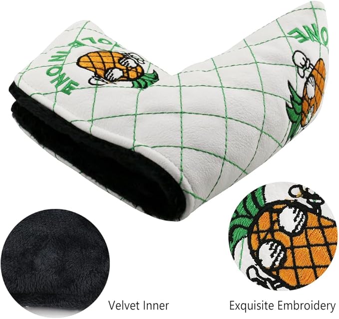 Golf Head Covers Blade Putter Cover Headcover Magnetic Closure Embroidered Fit for Most Brands Scotty Cameron Odyssey Blade Taylormade Ping ect.
