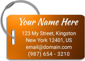 Metal Luggage Tag, Customized Luggage Tags for Suitcases - Laser Engraved - Pack of 1 (Copper Sunset, 2x3.5)