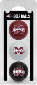Team Golf NCAA Regulation Size Golf Balls, 3 Pack, Full Color Durable Team Imprint