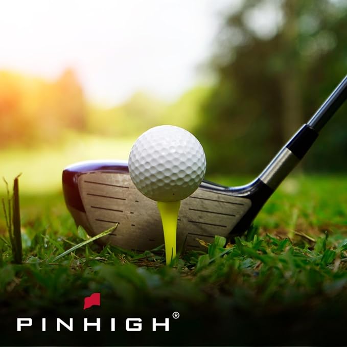 PIN HIGH 20 Personalized Golf Club Labels | Weatherproof, Fade Resistant, Laminated Thermal Transfer Customer ID Labels, Made in The USA, (Free Customization & Shipping), Chrome