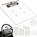 Golf Cart Scorecard Holder with Pen Holder on Golf Cart Steering Wheel for EZGO Club Car Yamaha Golf Carts（Note Do Not Include Golf Cart Steering Wheel
