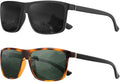 KALIYADI Polarized Sunglasses for Men and Women, Mens Sun Glasses with UV Protection for Driving Fishing Golf (3 Packs)
