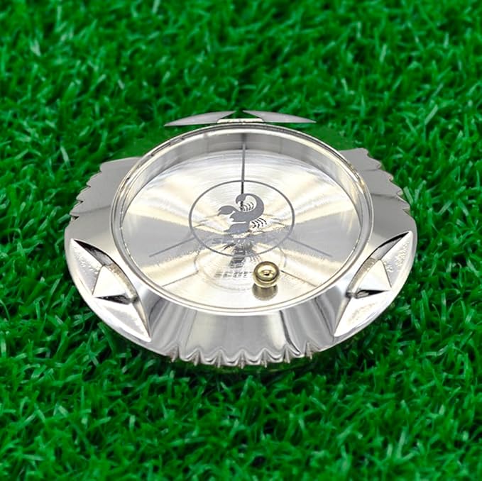 scorpy Golf Level Ball Marker with Metal Bead and Hat Clip, High Precision Putting Green Reading Aid Golf Accessories, Precision Alignment Tool for Perfect Putts