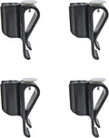 4 Pack Golf Club Bag Clips On Putter Clamp Holder Organizer Value Durable Plastic Black Putting Clip Golf Accessories for Men Women Golfer