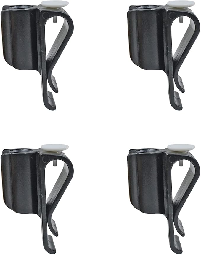 4 Pack Golf Club Bag Clips On Putter Clamp Holder Organizer Value Durable Plastic Black Putting Clip Golf Accessories for Men Women Golfer
