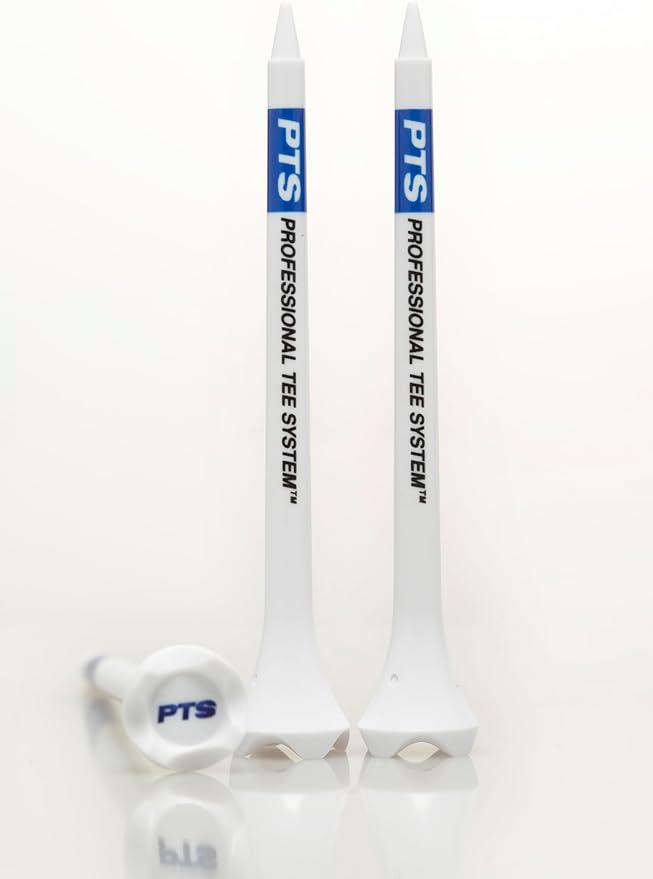 PrideSports PTS Plastic Golf Tees | Combo 50 Pack - 40 3-1/4” and 10 1-1/2” | #1 Plastic Tee on Tour | The Perfect Tee for Any Hole