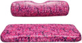 Seat Cover Replacement for Yamaha Drive or G-29 Golf Cart - Front Bench Seat - Premium Marine Vinyl - 5 Panel Stitching - Staple On Installation - Two-Tone Golf Cart Seat Covers (Pink Camo)