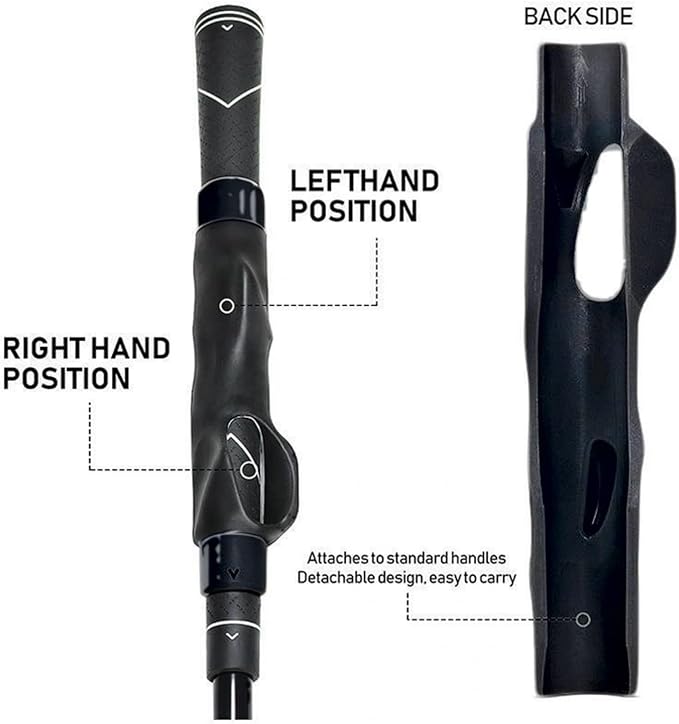 Golf Grip Trainer with Swing Correction Strap, 2-in-1 Training Aid for Arms Synchronization & Muscle Memory, Golf Practice Tool for Posture and Grip Alignment for Men & Women
