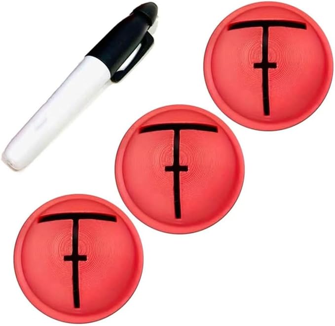 Golf Trainings Alignment Aid for Ball Positioning Accuracy Light Weight Practice Accessory Nonslip Golf Trainings Templates
