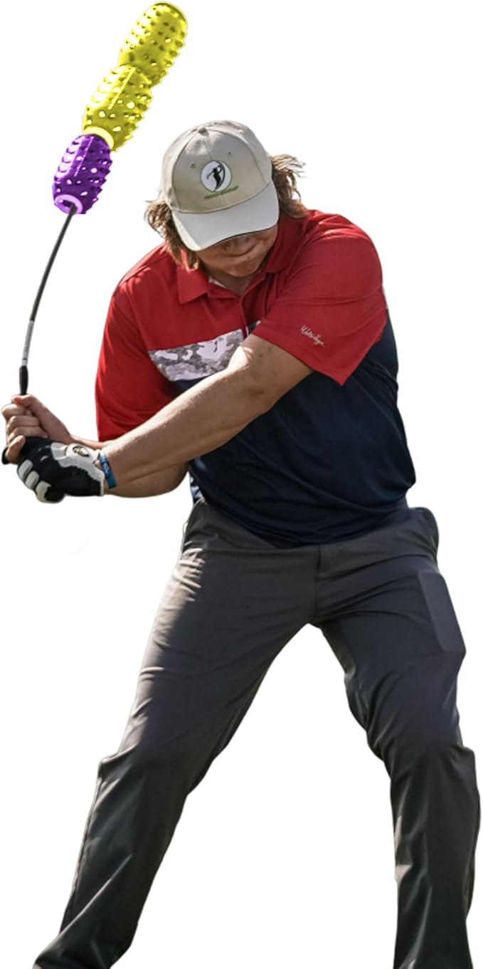 Aero Whip Shaft Tempo and Speed Golf Trainer, Flexible Shaft for Golf Training Aid, Great Golf Warm Up Tool, Swing Speed Air Resistance Training, Gain Up to 30 Yards On Your Drive