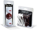 Team Golf NCAA Logo Imprinted Golf Balls (3 Count) & 2-3/4" Regulation Golf Tees (50 Count), Multi Colored