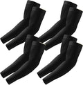 4 Pairs Arm Sleeves to Cover Arms for Men & Women,UV Sun Protection,Cooling Sports Compression,Tattoo Cover Up Sleeve