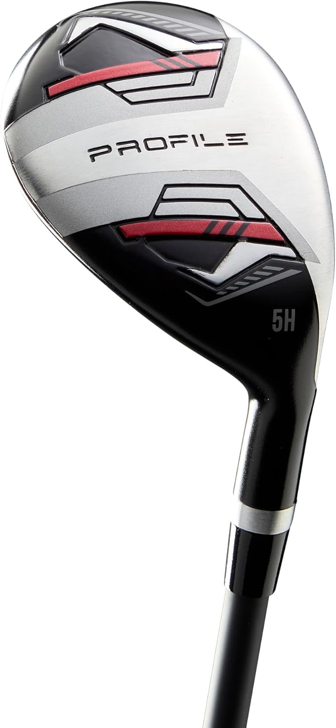 Wilson Senior Profile Complete Golf Set with Cart Bag - Right Hand, Senior, Red/Black/Silver