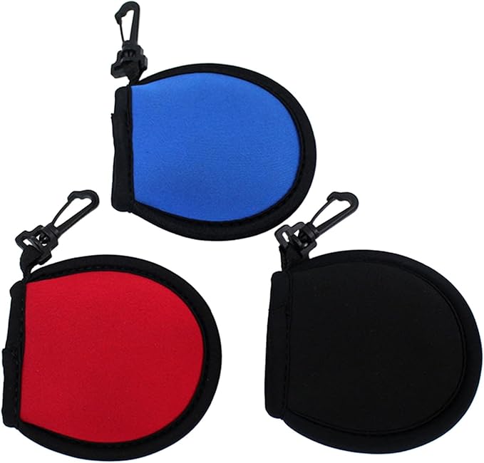 Golf Ball Cleaner Pouch with Carabiner,Golf Accesorries Washer Pocket Waterproof Bag Fit for Golf Carts Belt Golf Bag