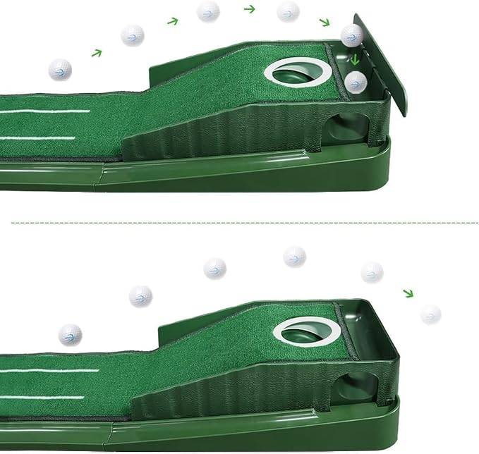 SWINGTEK Putting Green Mat Indoors, Practice with Auto Ball Return - Ideal for Home and Office, Great Gift