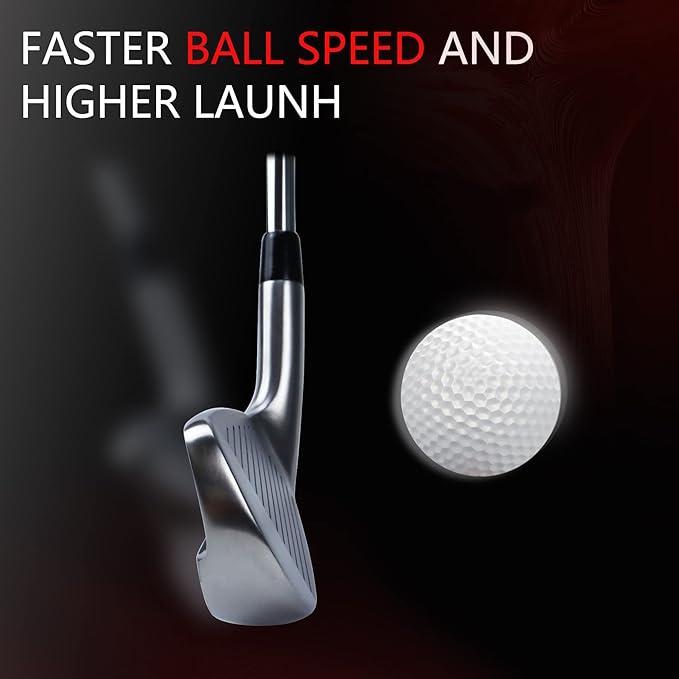 Golf Irons Individual,Driving Iron Golf Iron Set for Men 5,6,7,8,9,P,S,W Right Handed with Beginner's Iron Set Regular Flex Steel Shaft, Iron Set