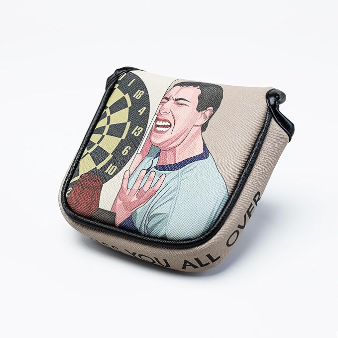 Golf Club Headcover, Funny Driver Head Cover, Mallet Blade Putter Head Cover, Golf Gifts Golf Accessories for Men and Women Golfers