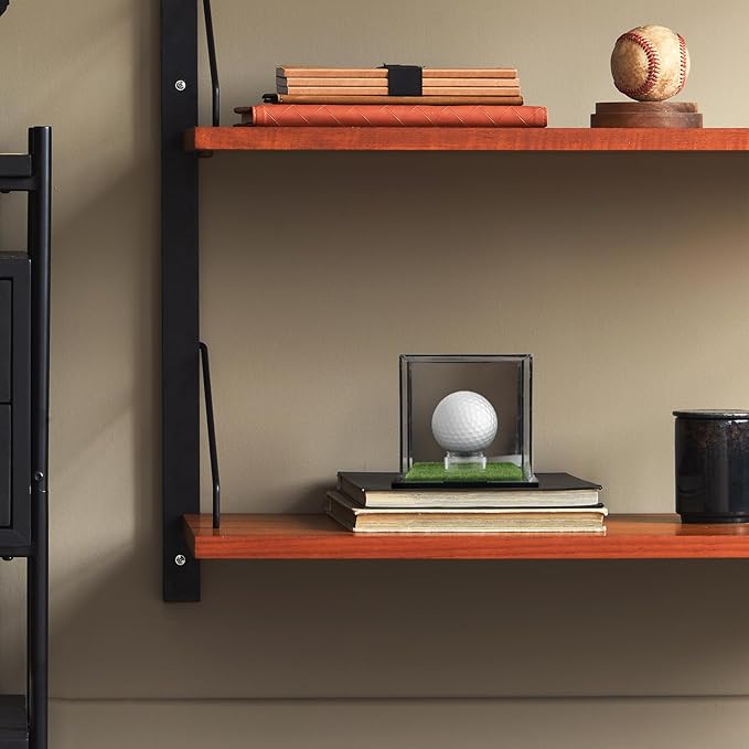 Golf Ball Display Case Small Golf Ball Case Acrylic Case Clear Display Box Square Display Holder Stand for Baseball Golf Ball Enthusiasts Collectibles, 3.9 x 3.5 x 3.9 Inch