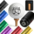 Custom Golf Ball Stamp Personalized Golf Ball Marker with Customizable Design Initials, Reusable Waterproof Metal Golf Stamp for Golfers, Ideal Father's Day Birthday Gift (Black)