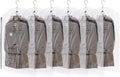 Hanging Vacuum Storage Bags, 6 Pack (41.3 x27.6 inch), Vacuum Seal Bags for Clothing, Garment Bags for Short Clothses, Jacket, Suits, Dresses, Closet Organizer Space Saving