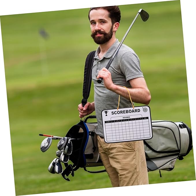 Dry Erase Golf Scoreboard Double-Sided Competition Score Board for Boy Girl Tracking for Golf Training User-Friendly Design for All Ages